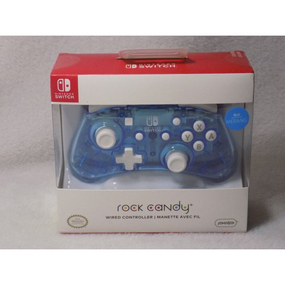 Rock Candy Wired Controller for Nintendo Switch - Blu Merang Color - New - Picture 2 of 5